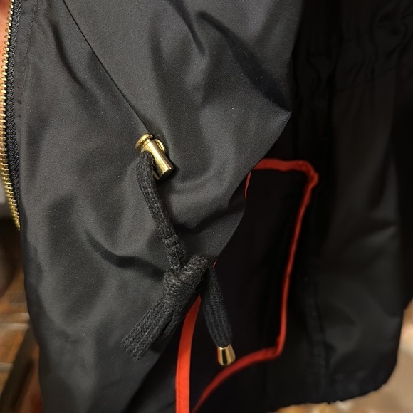 Bebe Blue 100% polyester jacket Gols Accents, 3/4 Sleeve size S - Picture 9 of 13